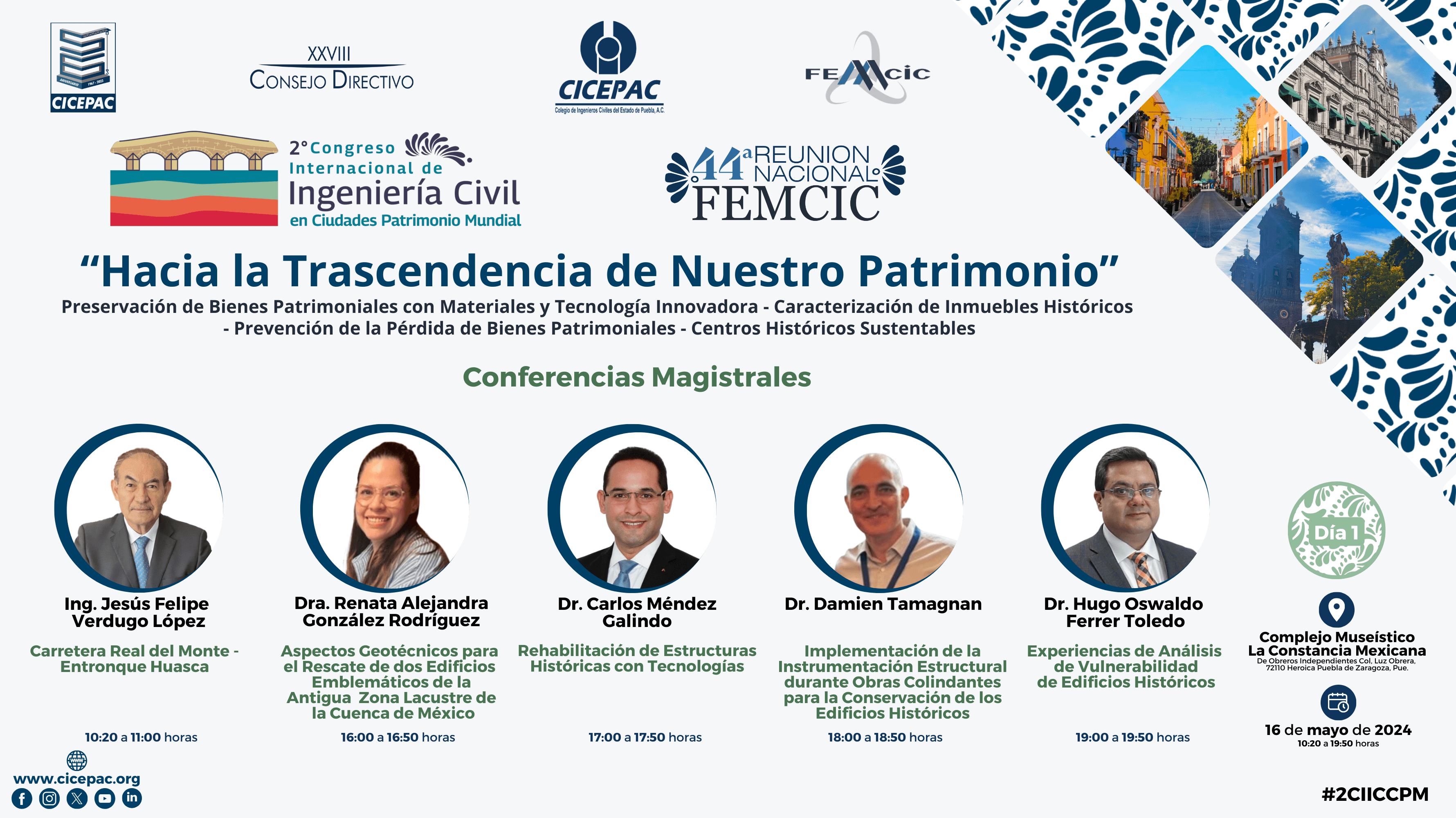 Conferencias Magistrales Día 1 - 2 CIICCPM