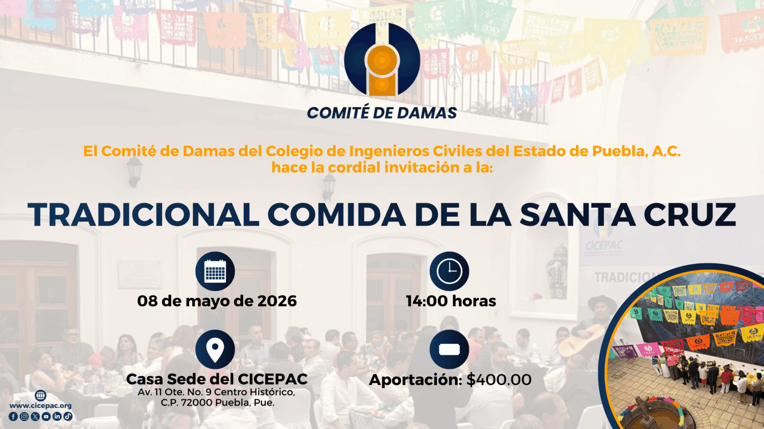 Tradicional Comida de la Santa Cruz 2026