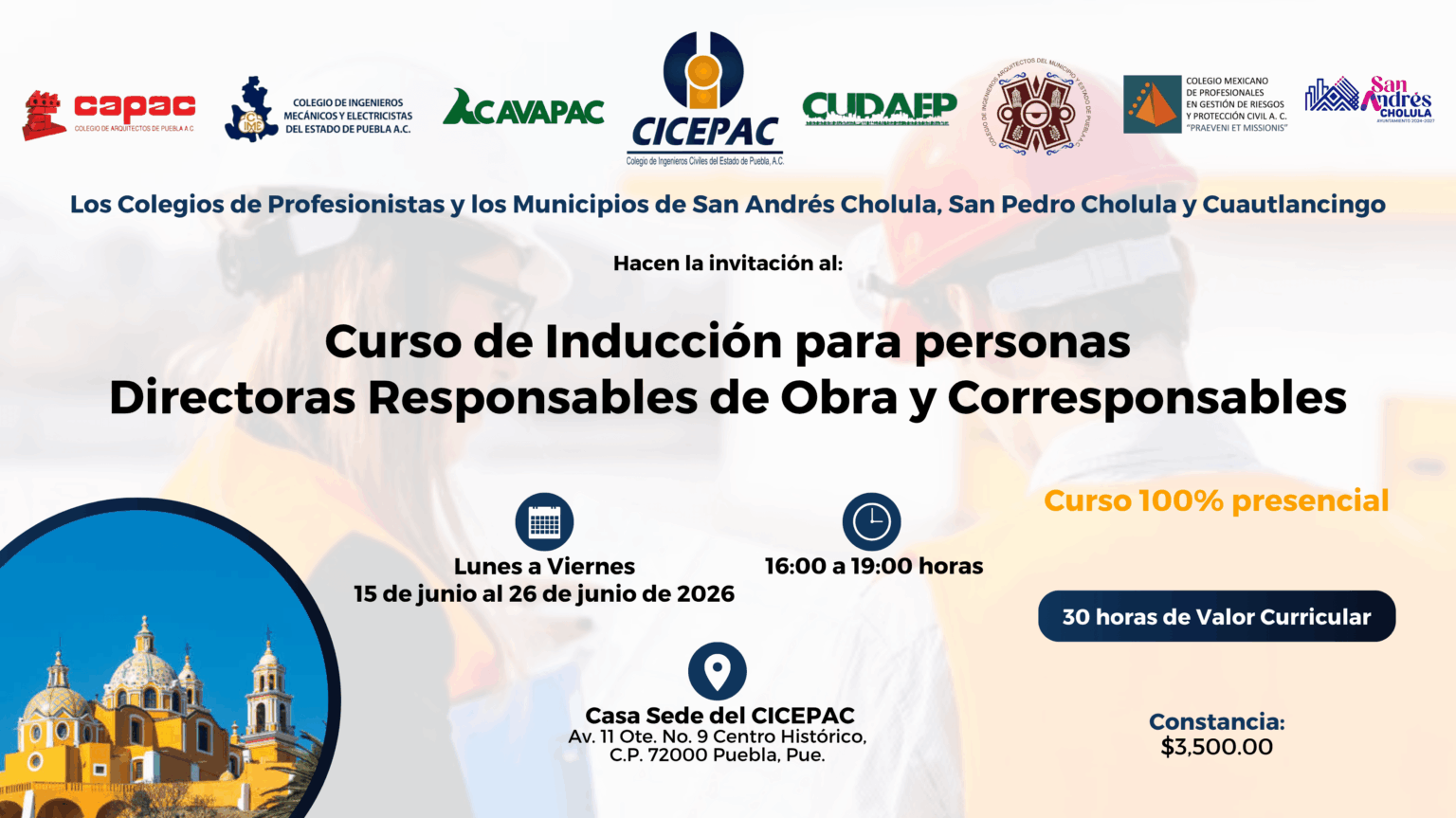Curso DRO San Andrés Cholula 2026