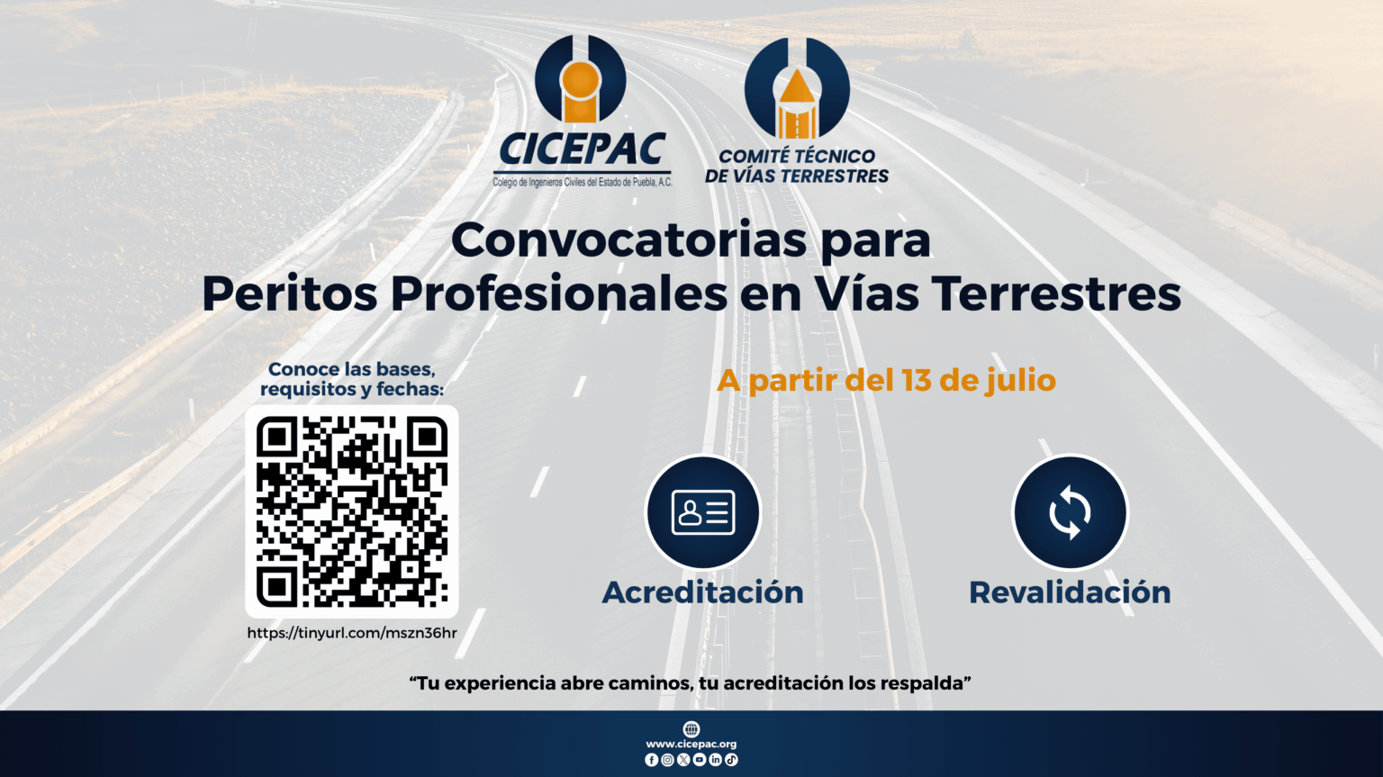 Convocatorias Vías Terrestres 2026